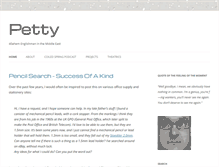 Tablet Screenshot of matthewpetty.com